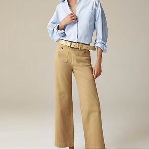 J. Crew Tan Wide Leg Pants